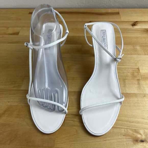 Tony Bianco White Strappy Heels - Picture 3 of 10